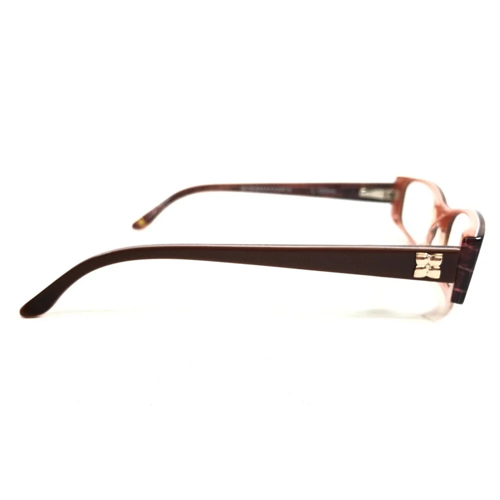 BCBGMAXAZRIA Eyeglasses Frames TESSA BRO Brown Pink Rectangle Full Rim 49-15-130